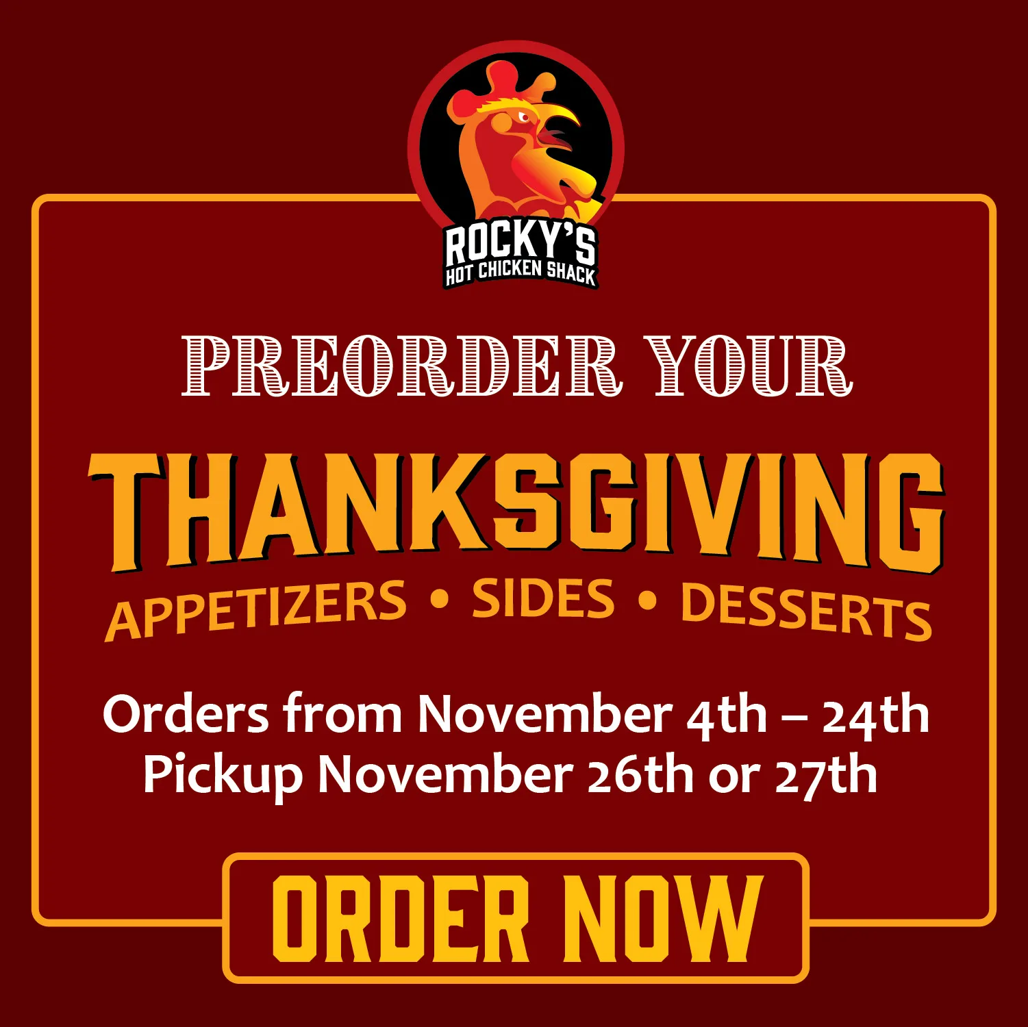 Rockys Thanksgiving Sides Preorder